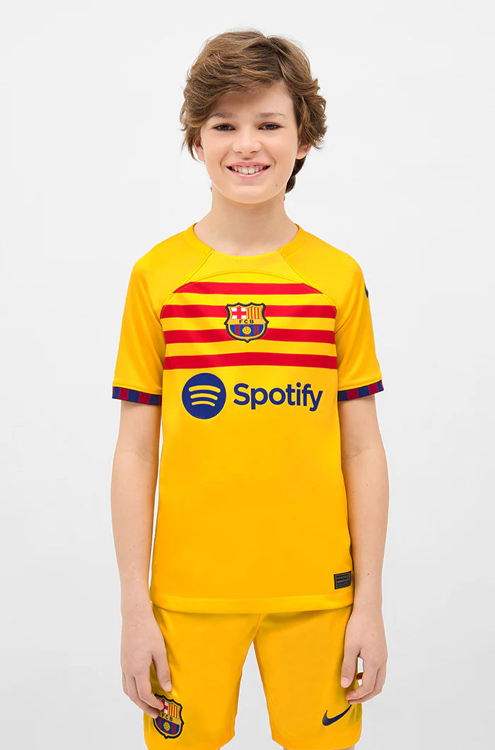 Conjunto Niños Barcelona Cuarto Equipacíon 2024/25 + 5 REGALOS 🎁