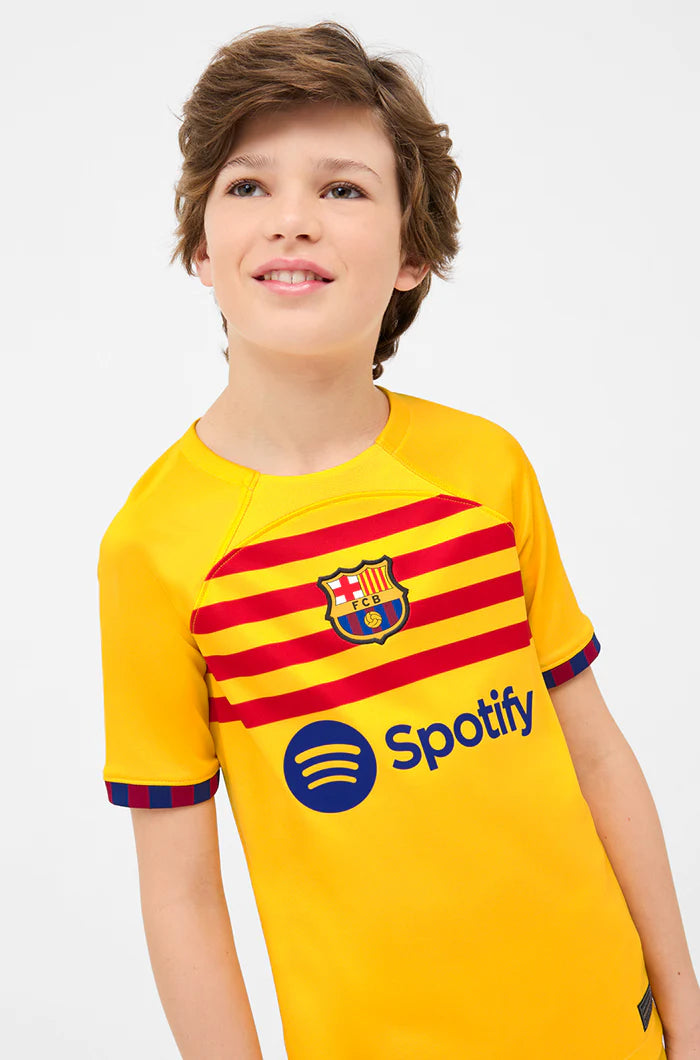 Conjunto Niños Barcelona Cuarto Equipacíon 2024/25 + 5 REGALOS 🎁