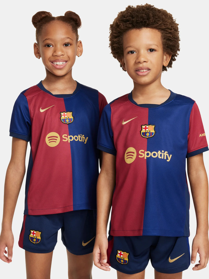 Conjunto Niños Barcelona Primera Equipacíon 2024/25 + 5 REGALOS 🎁