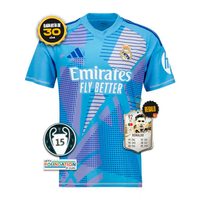 Camiseta Real Madrid Portero Primera Equipación 2024/25 + 5 REGALOS 🎁